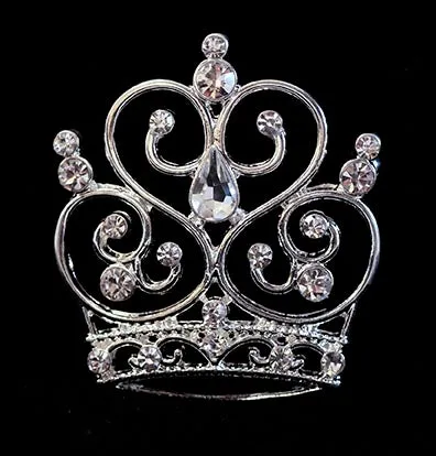 #16129 - Musical Heart Crown Pin