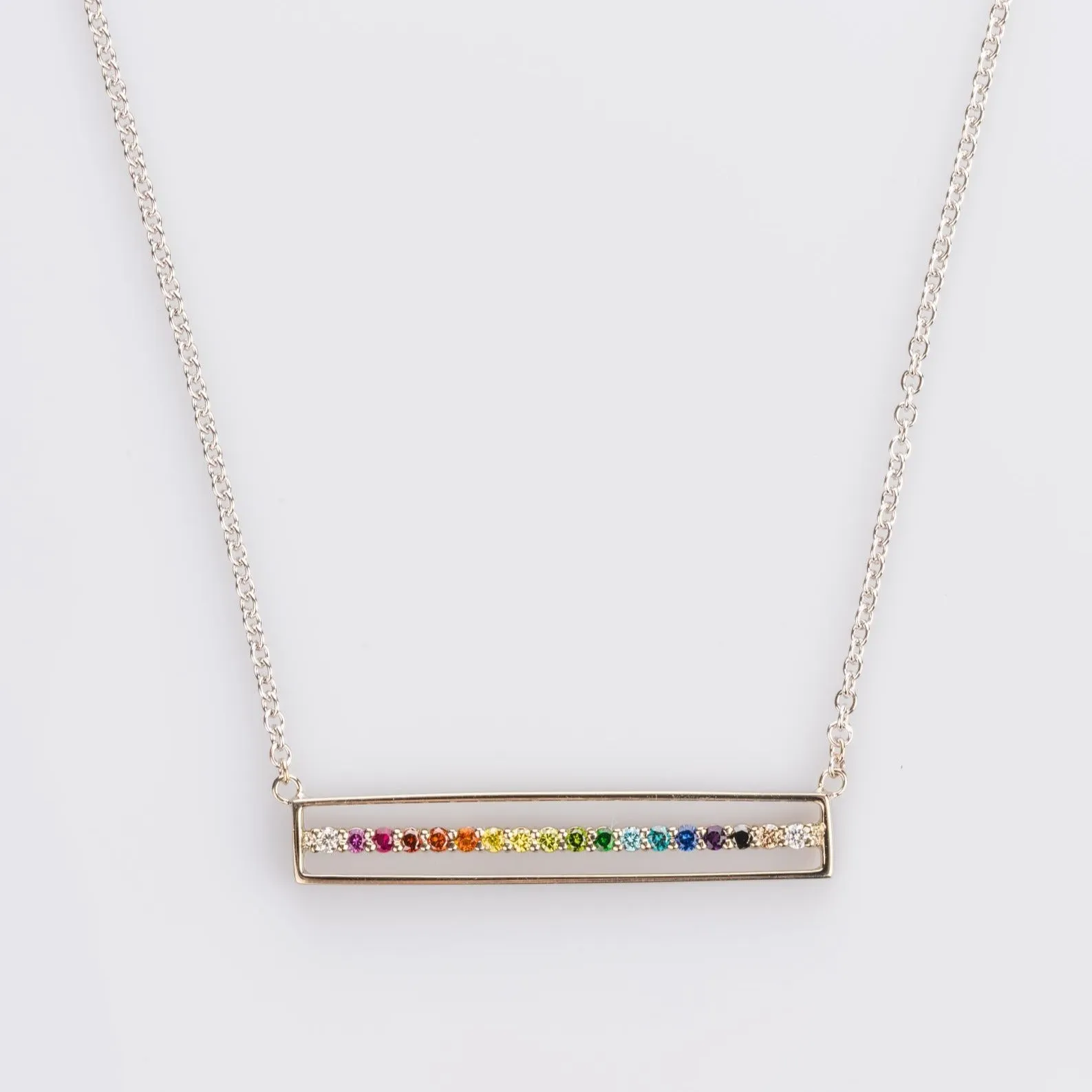 18k White Gold "Equality" Necklace