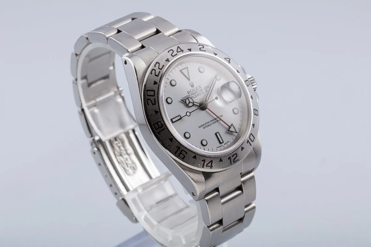 1999 Rolex Explorer II 16570 Polar Dial with Box & Papers