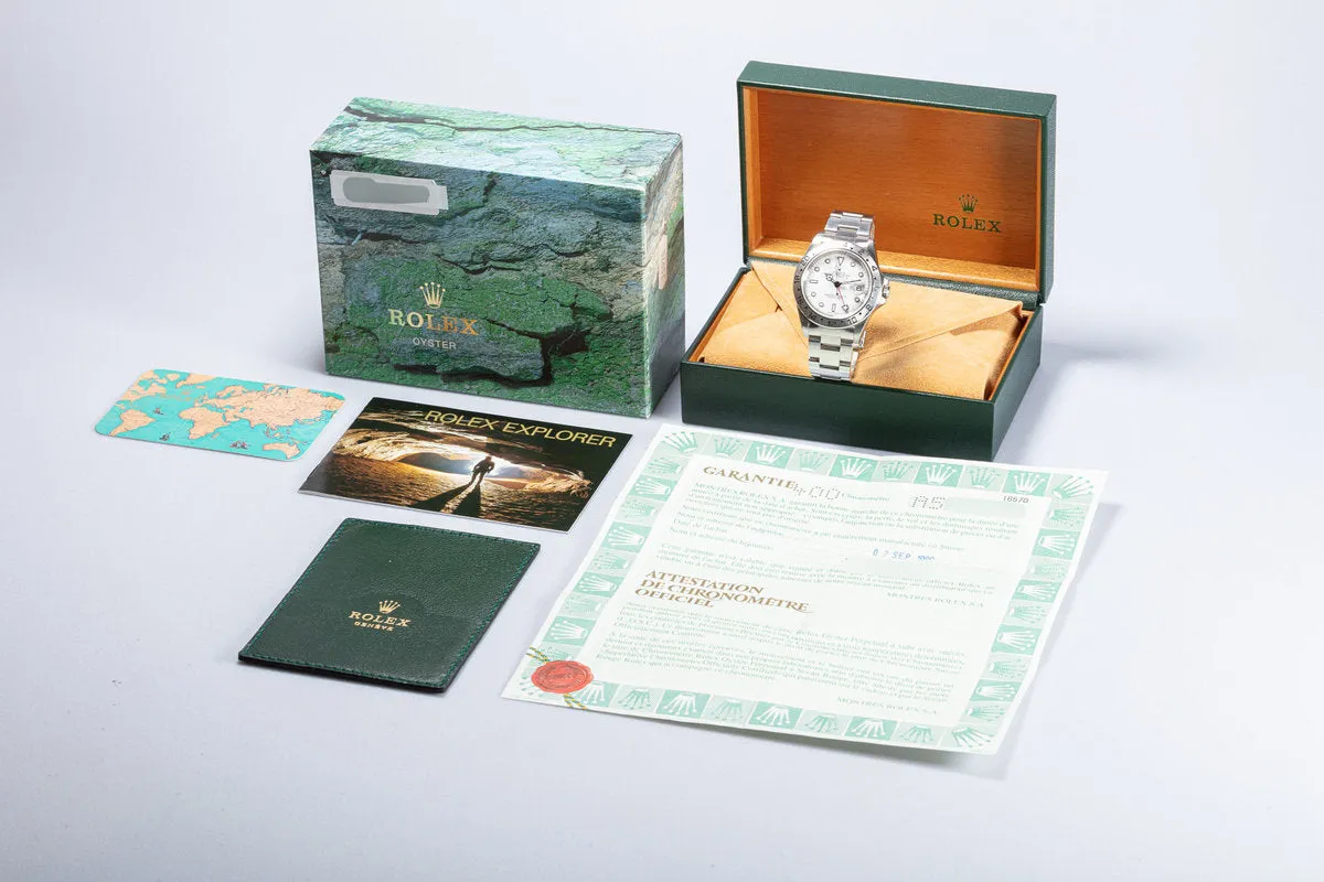 1999 Rolex Explorer II 16570 Polar Dial with Box & Papers