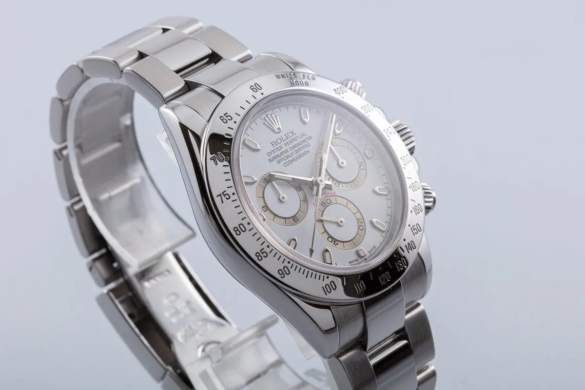 2007 Rolex Daytona 116520 White Dial