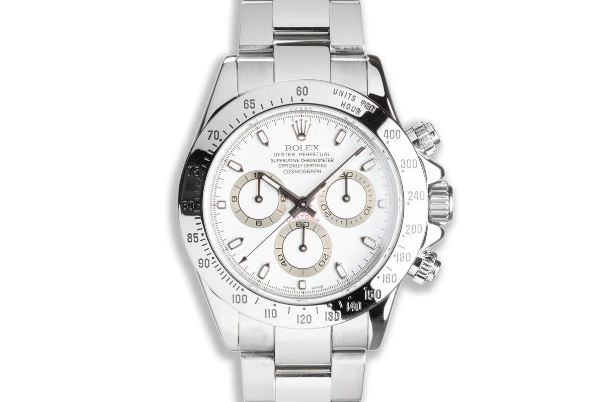 2007 Rolex Daytona 116520 White Dial