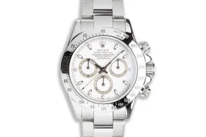 2007 Rolex Daytona 116520 White Dial