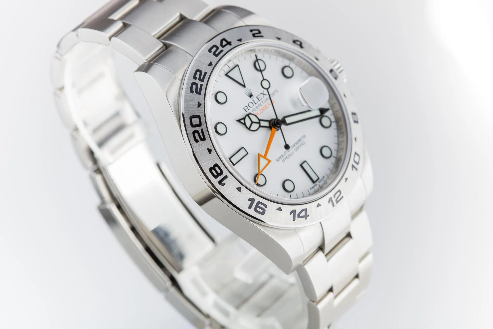 2011 Rolex Explorer II 43mm 216570 with Box, Card, & Chronotag