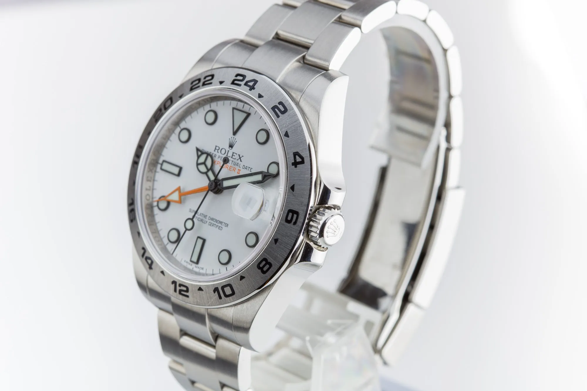 2011 Rolex Explorer II 43mm 216570 with Box, Card, & Chronotag