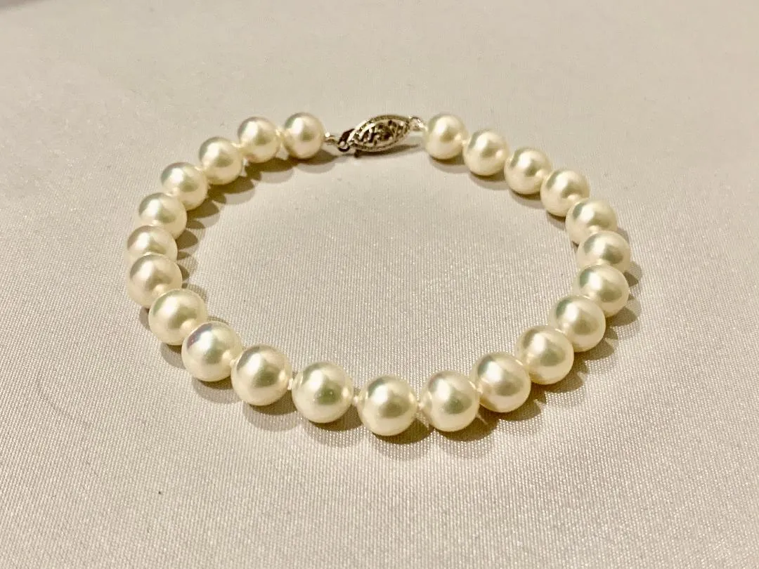 7-8 MM Freshwater Cultured Pearl Bracelet