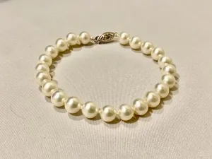 7-8 MM Freshwater Cultured Pearl Bracelet