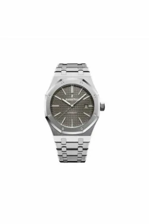 audemars piguet royal oak stainless steel 41mm grey ruthenium toned dial men's watch
