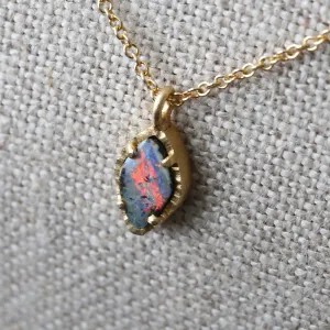 Australian boulder opal necklace 2