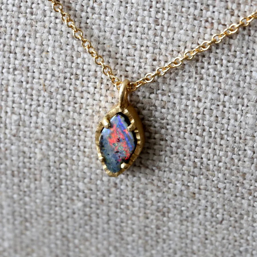 Australian boulder opal necklace 2