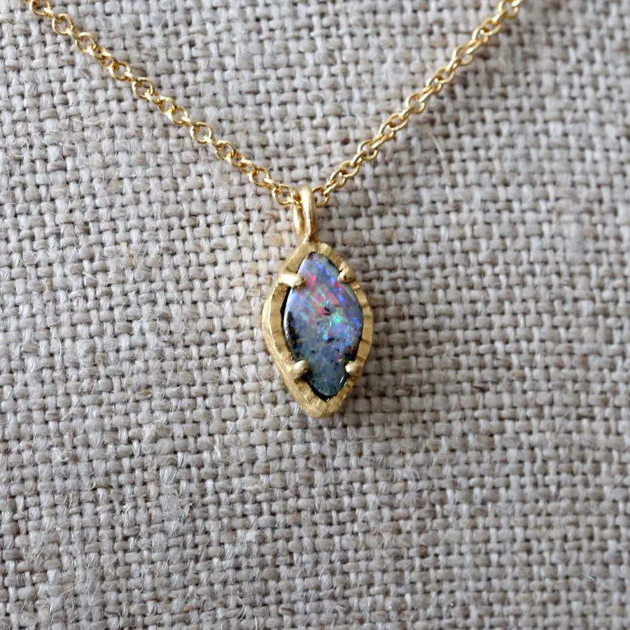 Australian boulder opal necklace 2
