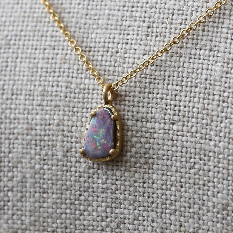 Australian boulder opal necklace 3