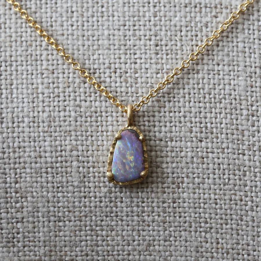 Australian boulder opal necklace 3