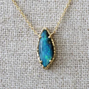 Australian boulder opal necklace
