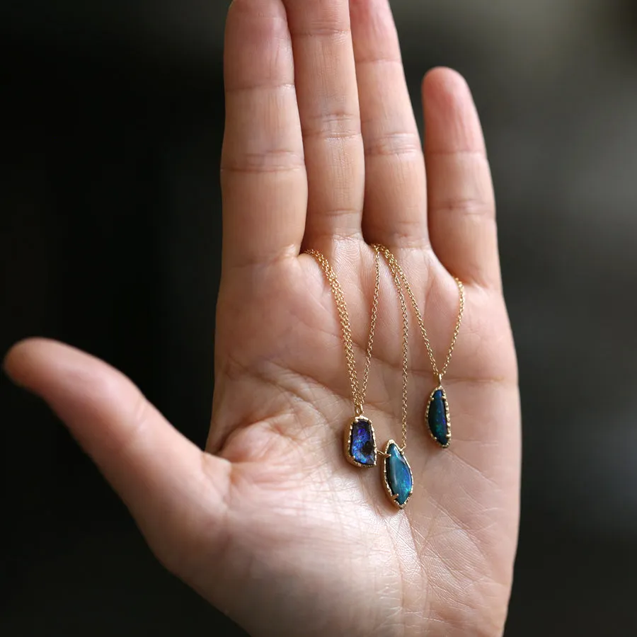 Australian boulder opal necklace