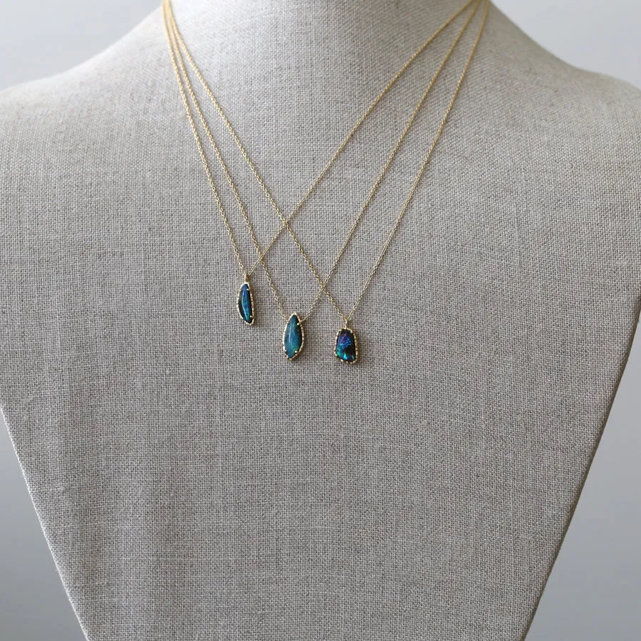Australian boulder opal necklace