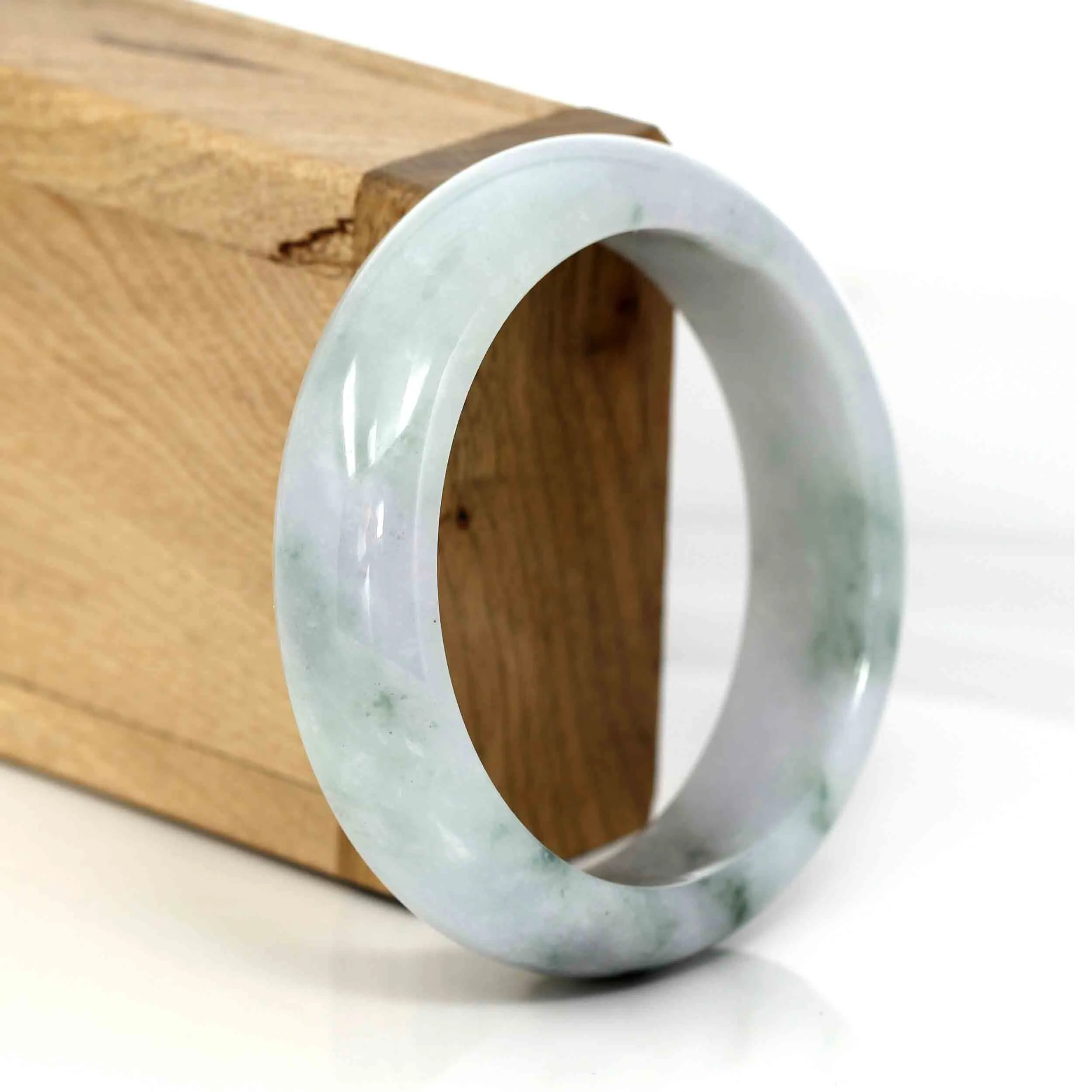 Baikalla Classic Real Jade Jadeite Bangle Bracelet ( 57.5 mm )#562