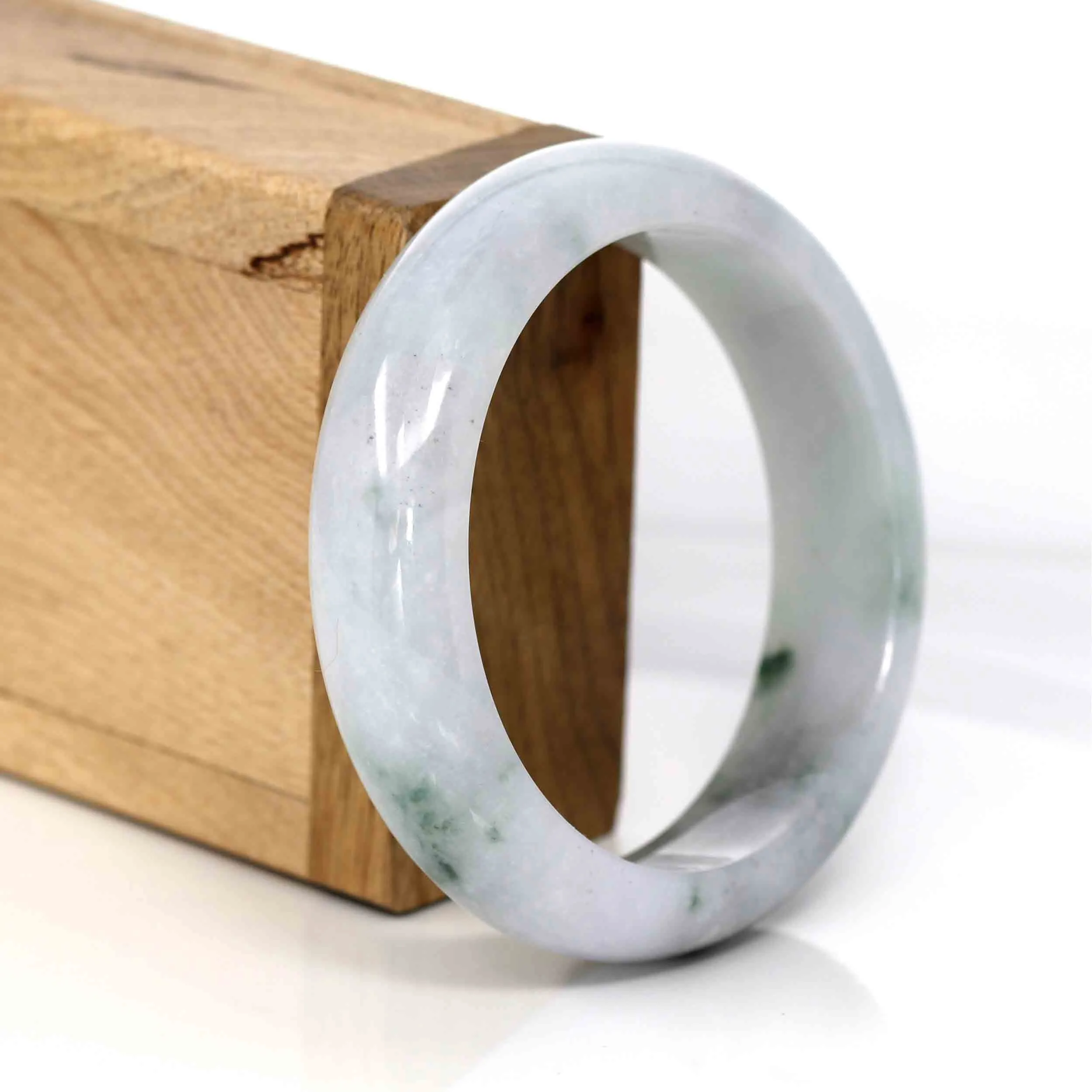 Baikalla Classic Real Jade Jadeite Bangle Bracelet ( 57.5 mm )#562