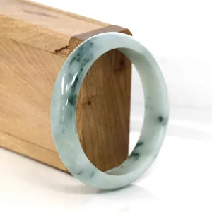 Baikalla Classic Real Jade Jadeite Bangle Bracelet ( 58.6 mm )#309