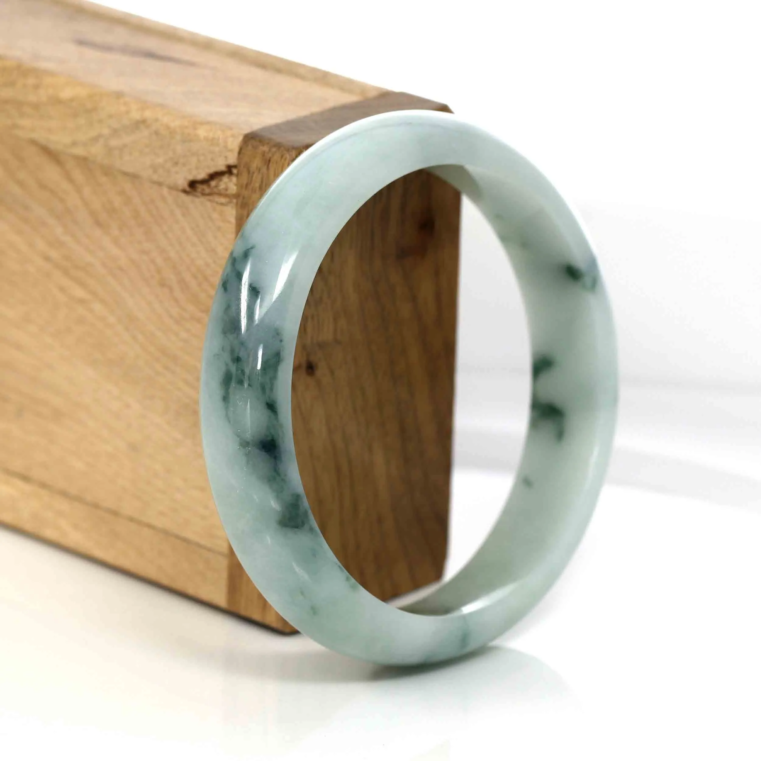 Baikalla Classic Real Jade Jadeite Bangle Bracelet ( 58.6 mm )#309