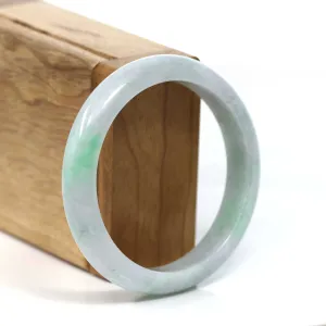 Baikalla™ "Classic Bangle" Genuine Burmese Green Jadeite Jade Bangle Bracelet (57.04 mm) #T200