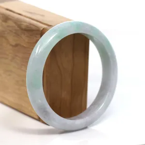 Baikalla™ "Classic Bangle" Genuine Burmese Green Jadeite Jade Bangle Bracelet (58.32mm) #T205