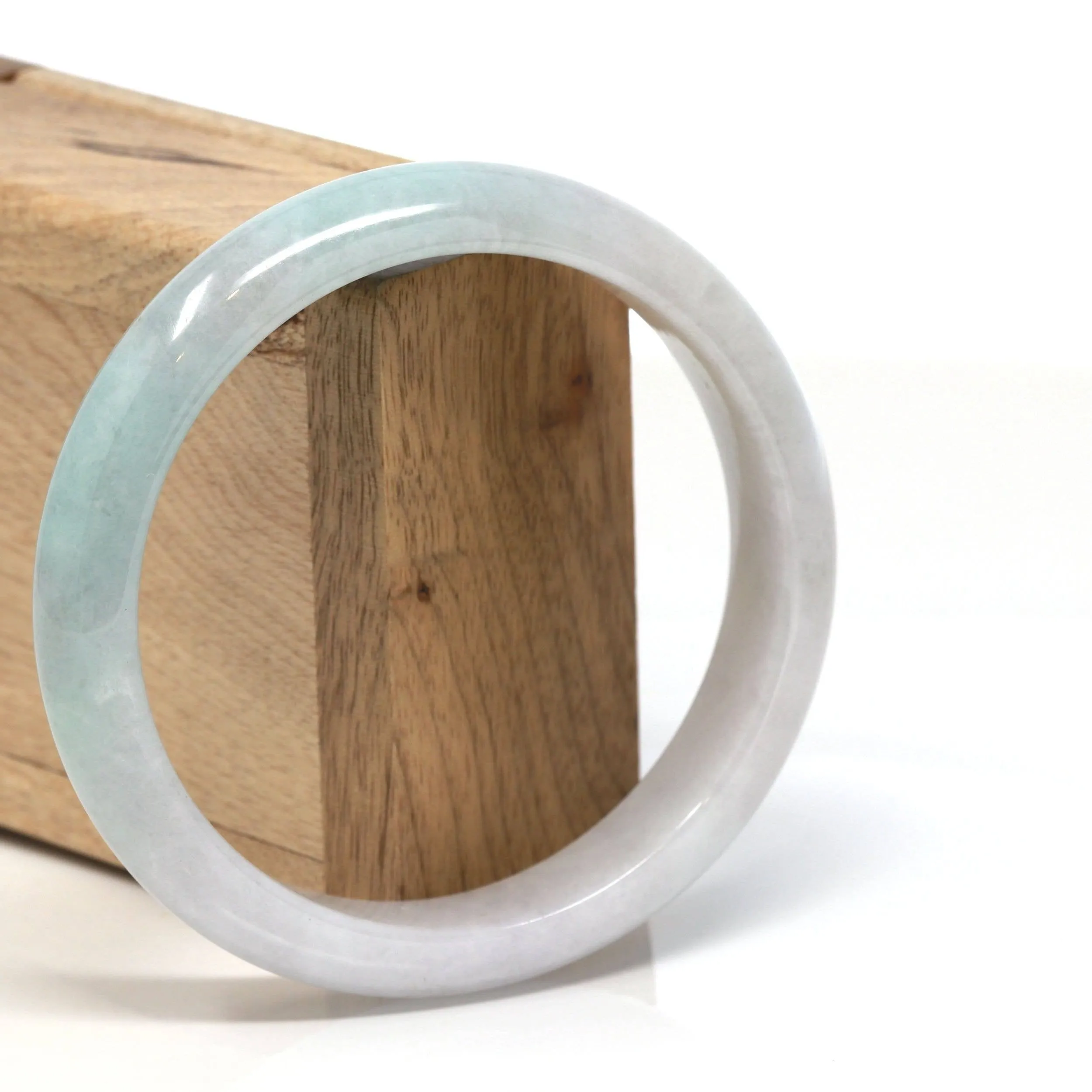 Baikalla "Classic Bangle" Genuine Burmese High Quality Jadeite Jade Bangle Bracelet (62.25mm)#116