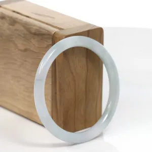 Baikalla "Petite" Natural Burmese Blue-green Jadeite Jade Bangle Bracelet (54.48 mm) #T099