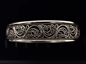 Bali Style Sterling Silver Cuff Bracelet
