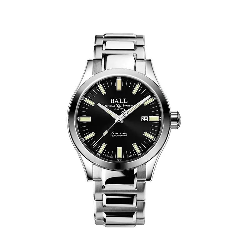 Ball Engineer Marvellight Watch Black Dial Stainless Steel 43mm Automatic
