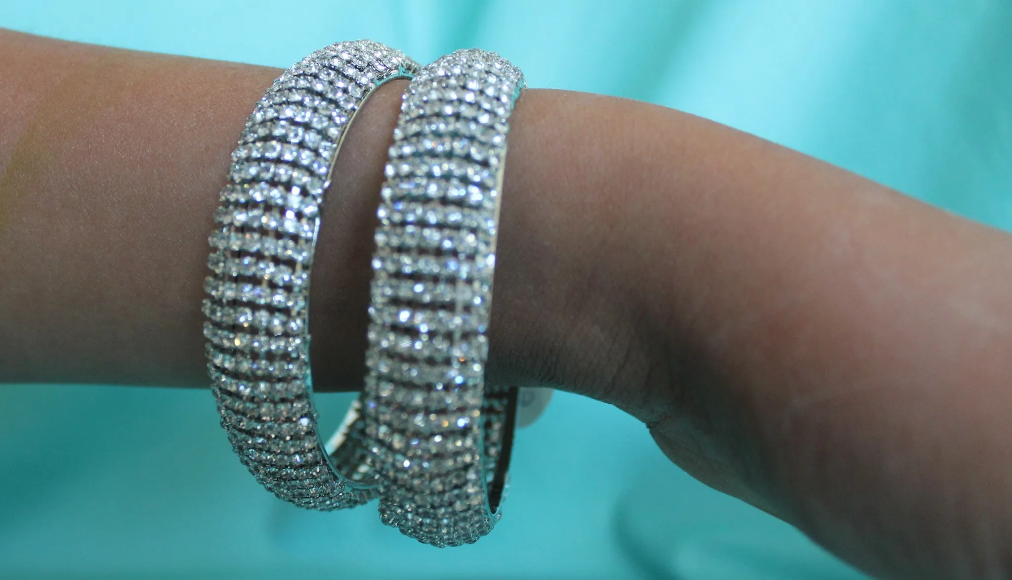 Bangle 4549 Silver Indian Bracelet Polki Jewelry Shieno Sarees