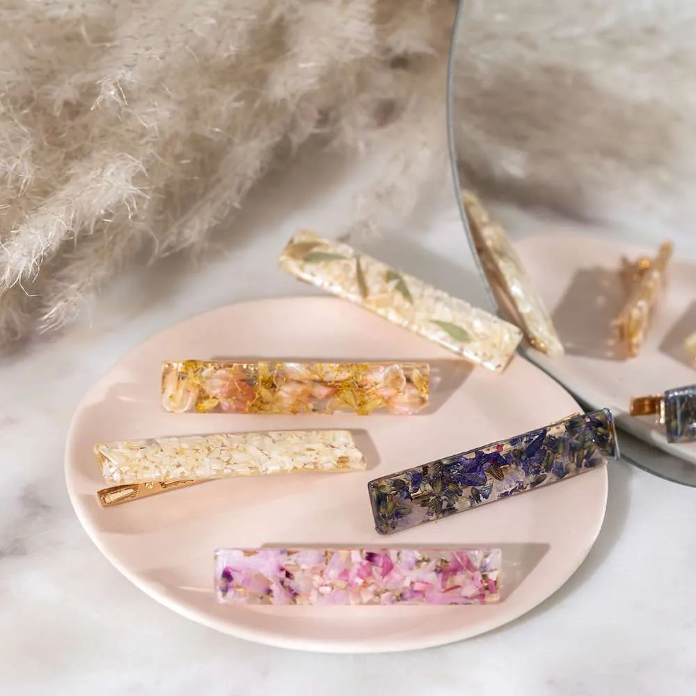 Barrette fleurie