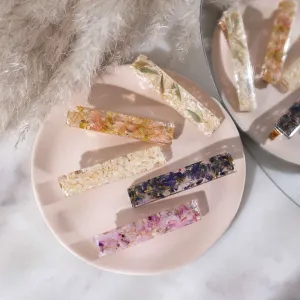 Barrette fleurie
