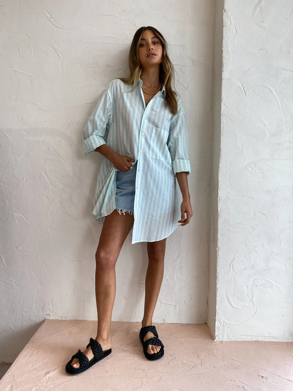 Blanca Fabienne Shirt in Aqua