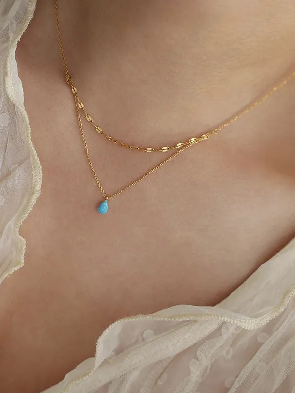 Blue Opal Necklace