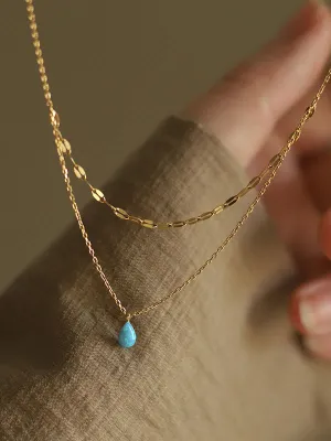 Blue Opal Necklace