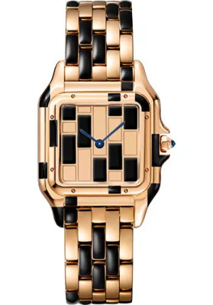 Cartier Panthere de Cartier Watch - 27 mm Pink Gold Case - Gold Dial - WGPN0011