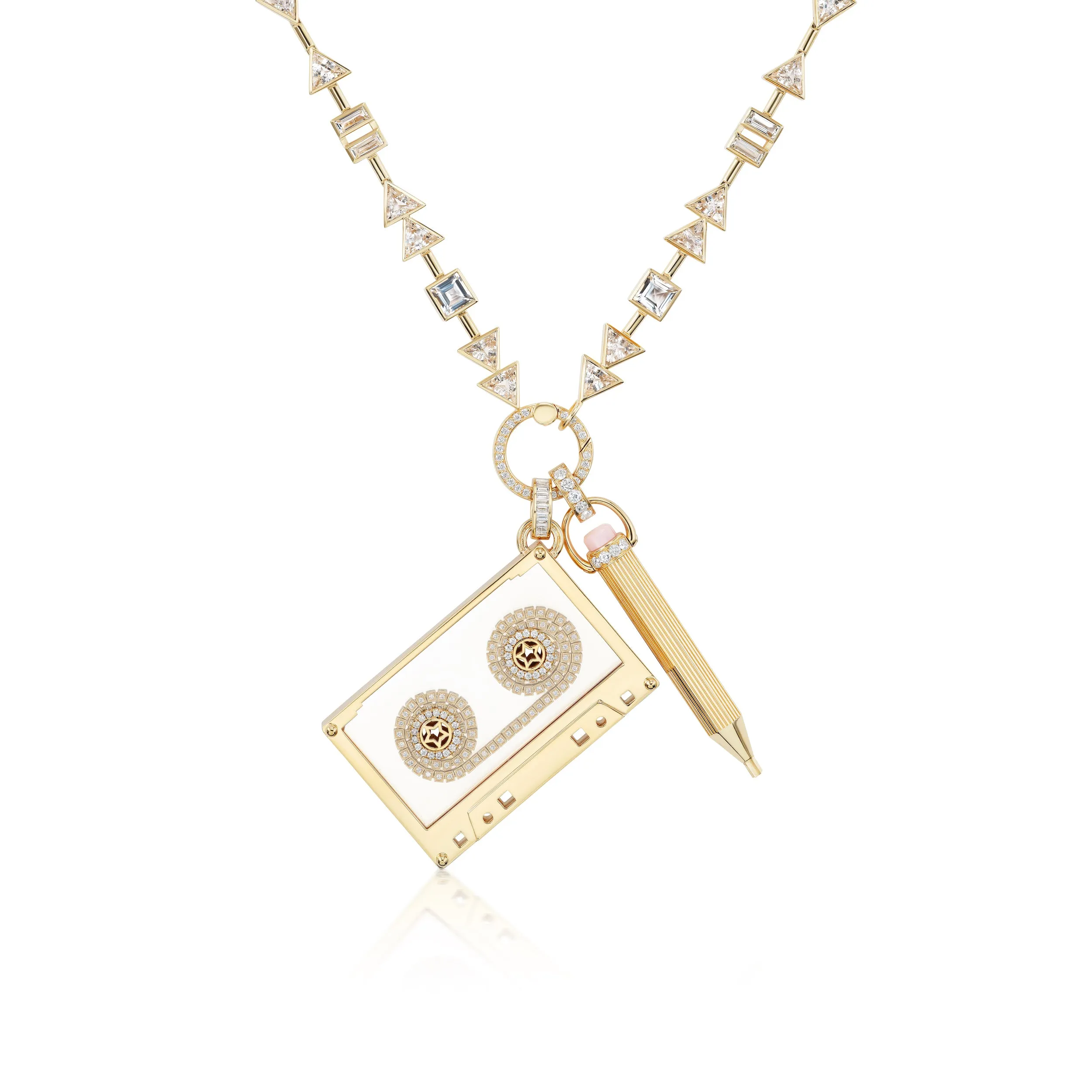 Cassette Key Pencil Pendant