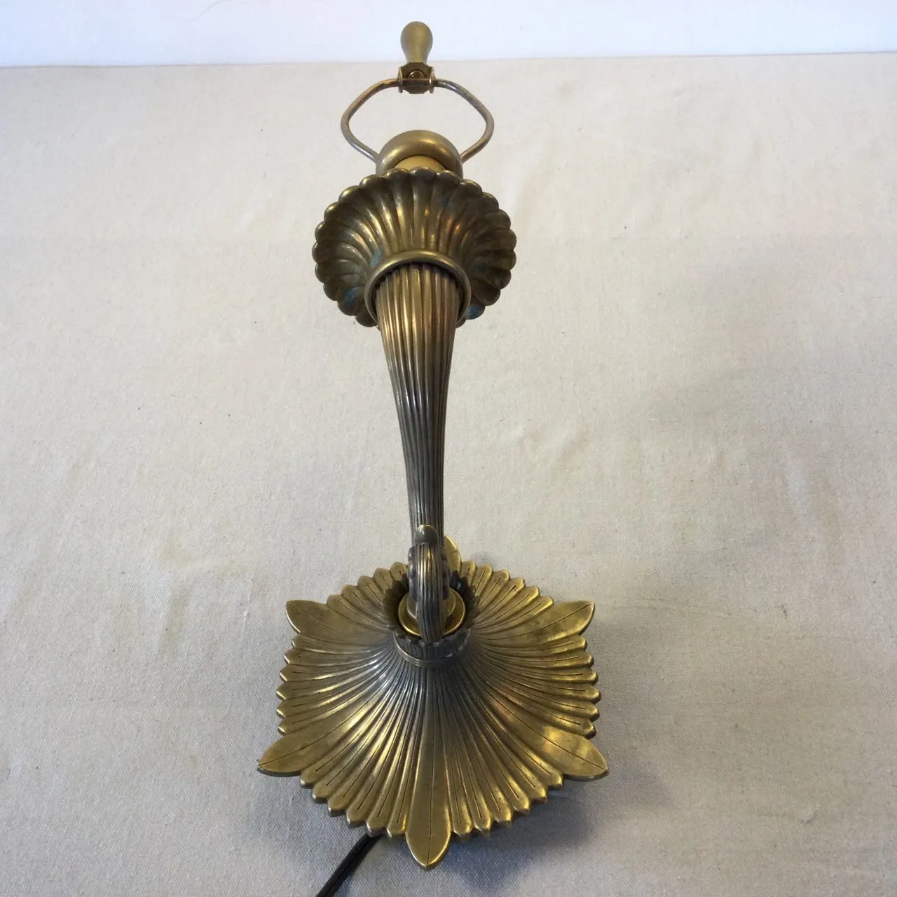 Chapman Manufacturing Co. Solid Brass Wall Light Sconce, Vintage
