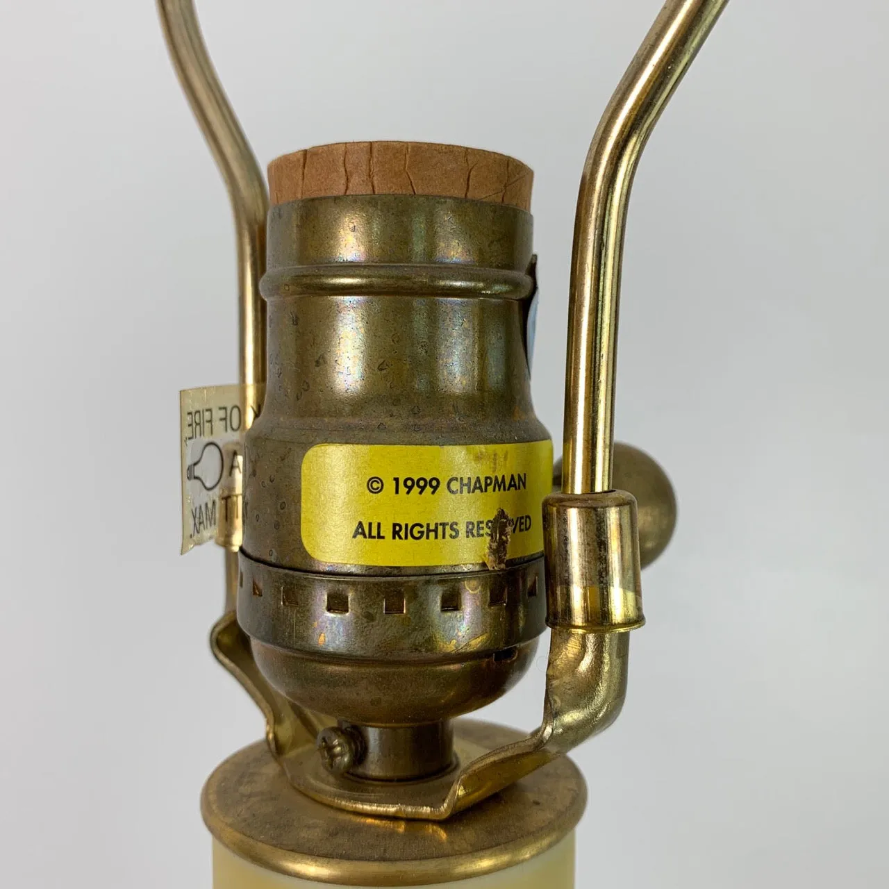 Chapman Manufacturing Co. Table Lamp, Vintage, Solid Brass