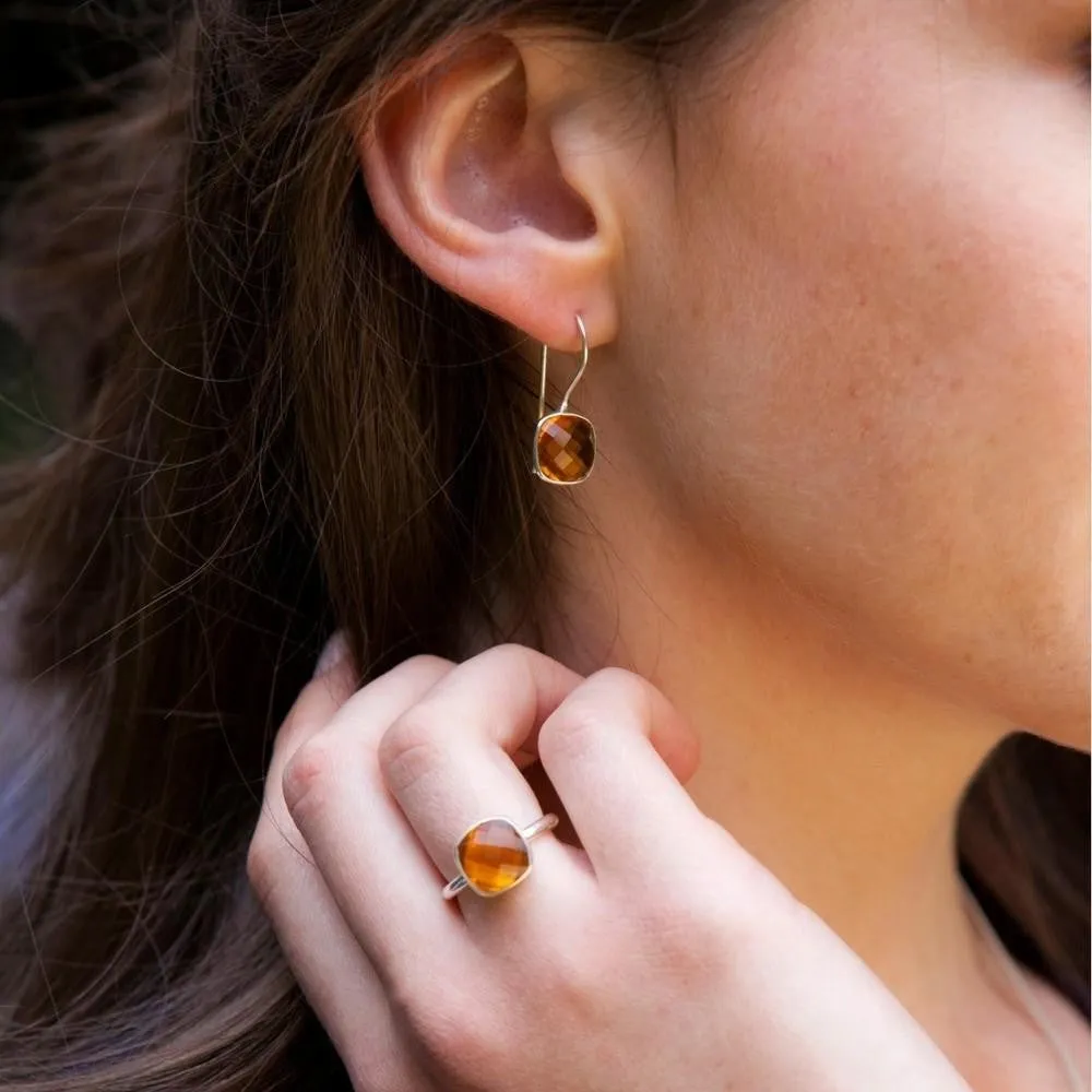 Citrine Cocktail Ring | Silver