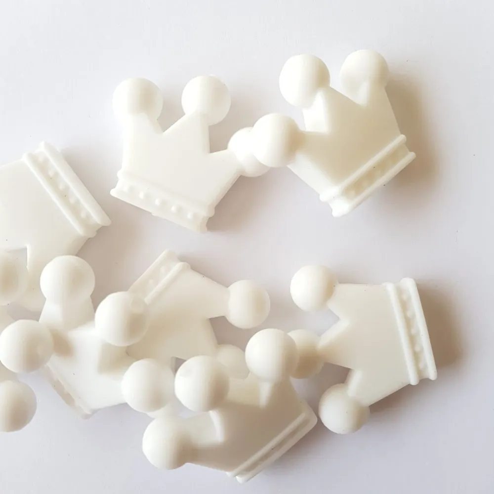 Crown Silicone Beads