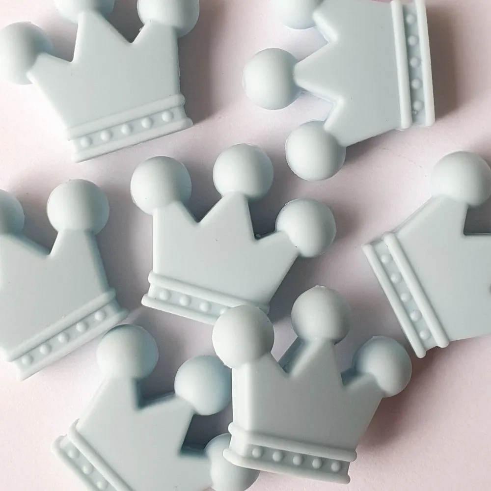 Crown Silicone Beads
