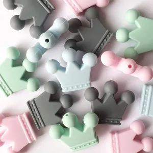 Crown Silicone Beads