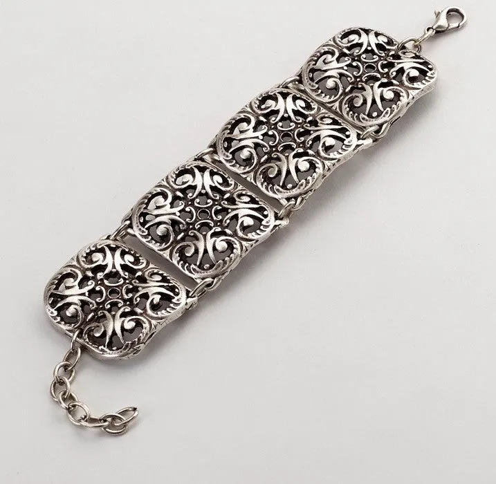 Damask Filigree Link Bracelet