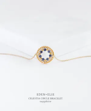 EDEN   ELIE Celestia Circle Bracelet - Sapphire
