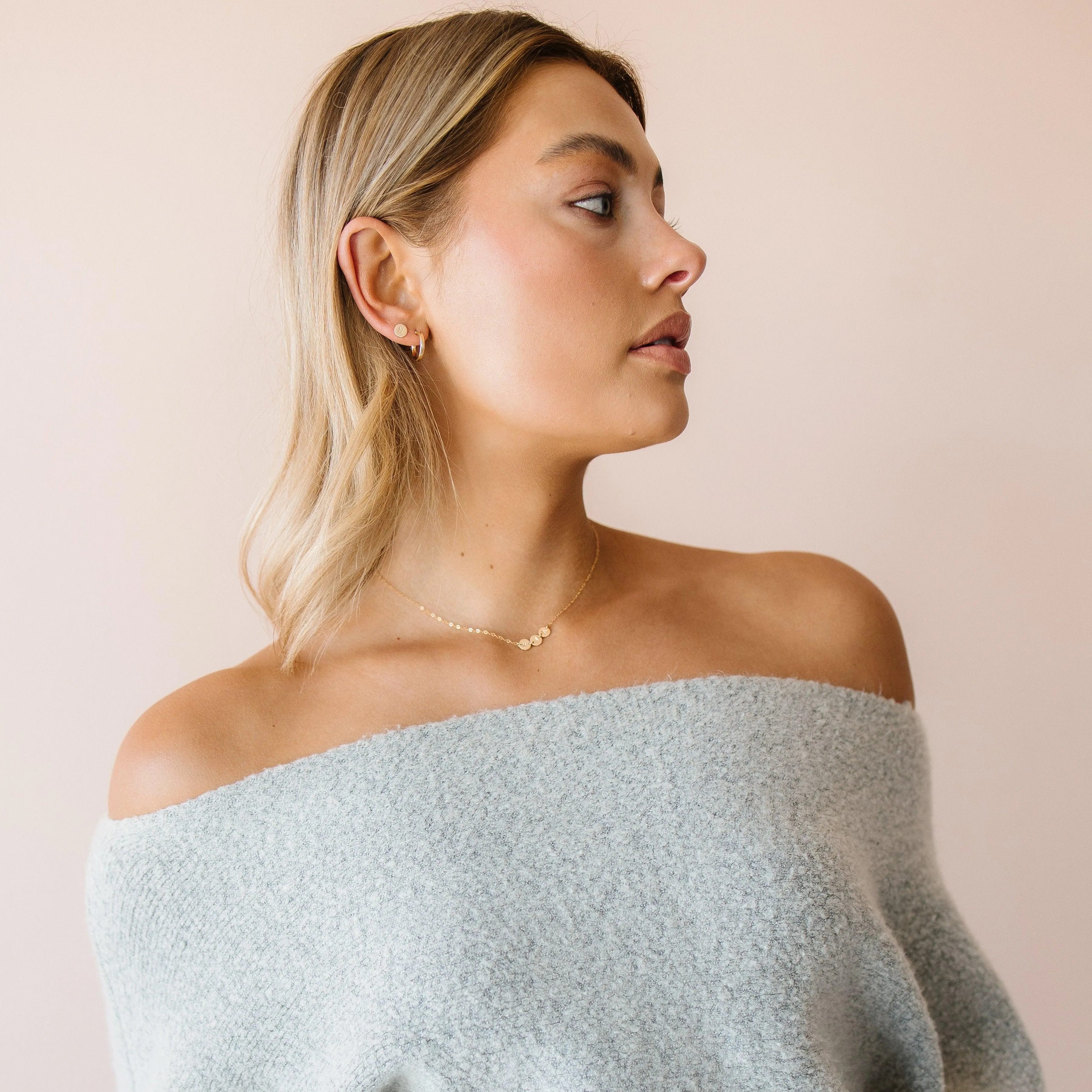 Ellie Personalized Stud Earrings