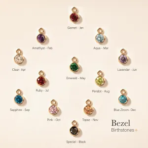 Extra Bezel Birthstones Charms