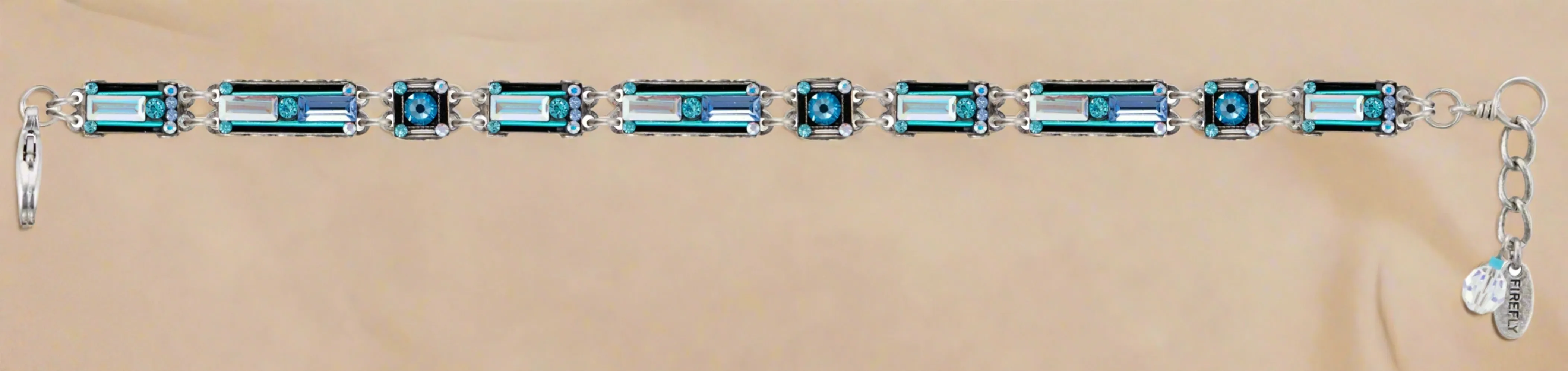Firefly Jewelry Architectural Rectangle Bracelet-Ice 3123