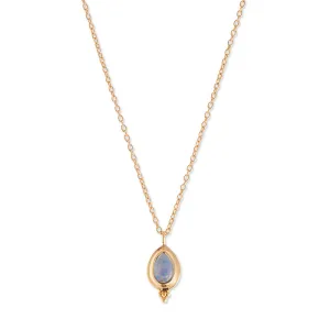 Gaia Necklace, White Opal, Gold
